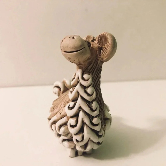 Vtg Artesania Rinconada Llama Art Pottery Figurine 3.25  Inch Tall Chipped Foot - Picture 15 of 16
